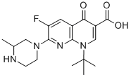 1-tert-Butyl-6-fluoro-7-(-3-methyl-piperazin-1-yl)-4-oxo-1,4-dihydro-[ 1,8]naphthyridine-3-carboxylic acid CAS#: 116162-95-9