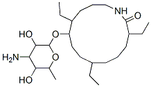 10-(4-Amino-3,5-dihydroxy-6-methyl-oxan-2-yl)oxy-3,7,11-triethyl-1-azacyclotetradecan- 2-one CAS#: 135559-94-3