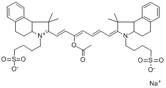 10-ACETOXY-1,1-BIS(4-SULFOBUTYL)-4,5:4,5-DIBENZO-3,3,3,3-TETRAMETHYLINDATRICARBOCYANINE BETAINE SODIUM SALT CAS#: 155795-24-7