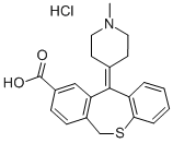 11-(1-Methyl-4-piperidylidene)-6,11-dihydrodibenzo(b,e)thiepine-9-carb oxylic acid HCl CAS#: 138970-91-9