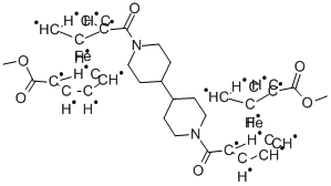 1,1''-([4,4'-BIPIPERIDINE]-1,1'-DIYLDICARBONYL)BIS[1'-(METHOXYCARBONYL) FERROCENE] CAS#: 130882-76-7