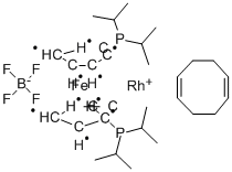 1,1'-BIS(DI-I-PROPYLPHOSPHINO)FERROCENE(1,5-CYCLOOCTADIENE)RHODIUM (I) TETRAFLUOROBORATE CAS#: 157772-65-1