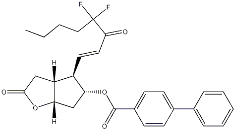 [1,1'-Biphenyl]-4-carboxylic acid [3aR-[3aa,4a(E),5b,6aa]]-4-(4,4-difluoro-3-oxo-1-octenyl)hexahydro-2-oxo-2H-cyclopenta[b]furan-5-yl ester CAS#: 118583-35-0