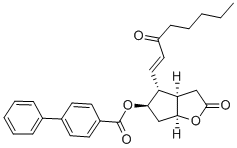 [1,1'-Biphenyl]-4-carboxylic acid (3aR,4R,5R,6aS)-hexahydro-2-oxo-4-[(1E)-3-oxo-1-octenyl]-2H-cyclopenta[b]furan-5-yl ester CAS#: 31753-00-1