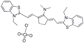 11-DIMETHYLAMINO-3,3'-DIETHYL-10,12-ETHYLENETHIATRICARBOCYANINE PERCHLORATE CAS#: 33628-25-0