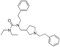 1,1-Diethyl-3-phenethyl-3-[(1-phenethyl-3-pyrrolidinyl)methyl]urea CAS#: 30380-59-7