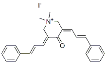 1,1-Dimethyl-4-oxo-3,5-bis(3-phenyl-2-propenylidene)piperidinium iodid e CAS#: 142808-59-1