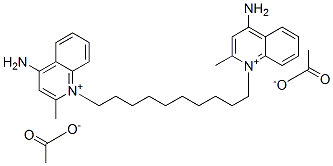 1,1'-(decane-1,10-diyl)bis[4-amino-2-methylquinolinium] diacetate CAS#: 4028-98-2