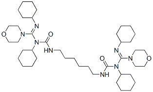 1,1'-hexamethylenebis(3-cyclohexyl-3-((cyclohexylimino)(4-morpholinyl)methyl)urea) CAS#: 117688-40-1