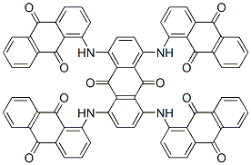 1,1',1'',1'''-[9,10-Dihydro-9,10-dioxoanthracene-1,4,5,8-tetryltetrakis(imino)]tetrakis(9,10-anthraquinone) CAS#: 38412-17-8