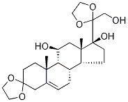 11,17,21-Trihydroxy-pregn-5-ene-3,20-dione-d4 3,20-Diethylene Ketal CAS#: 134354-11-3