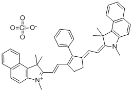 1,1,3-TRIMETHYL-2-((E)-2-(2-PHENYL-3-[(E)-2-(1,1,3-TRIMETHYL-1,3-DIHYDRO-2H-BENZO[E]INDOL-2-YLIDENE)ETHYLIDENE]-1-CYCLOPENTEN-1-YL)ETHENYL)-1H-BENZO[E]INDOLIUM PERCHLORATE CAS#: 348626-56-2