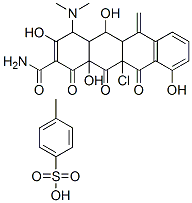 11a-chloro-4-(dimethylamino)-1,4,4a,5,5a,6,11,11a,12,12a-decahydro-3,5,10,12a-tetrahydroxy-6-methylene-1,11,12-trioxonaphthacene-2-carboxamide mono(toluene-p-sulphonate) CAS#: 39649-76-8