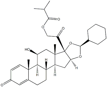 [11beta,16alpha(S)]-16,17-[(Cyclohexylmethylene)bis(oxy)]-11-hydroxy-21-(2-methyl-1-oxopropoxy)-pregna-1,4-diene-3,20-dione CAS#: 141845-81-0