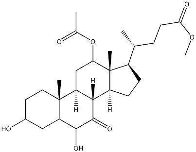 12-(Acetyloxy)-3,6-dihydroxy-7-oxocholan-24-oic acid methyl ester CAS#: 133181-56-3