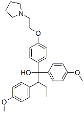 1,2-Bis(p-methoxyphenyl)-1-[p-[2-(1-pyrrolidinyl)ethoxy]phenyl]-1-butanol CAS#: 35263-94-6