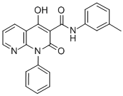 1,2-Dihydro-4-hydroxy-N-(3-methylphenyl)-2-oxo-1-phenyl-1,8-naphthyrid ine-3-carboxamide CAS#: 138304-95-7