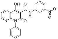 1,2-Dihydro-4-hydroxy-N-(3-nitrophenyl)-2-oxo-1-phenyl-1,8-naphthyridi ne-3-carboxamide CAS#: 138304-97-9