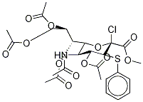 5-(Acetylamino)-2-chloro-2,5-dideoxy-3-S-phenyl-3-thio-D-erythro-α-L-gluco-2-nonulopyranosonic Acid Methyl Ester 4,7,8,9-Tetraacetate CAS#: 120104-58-7