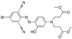 N-[4-[(4-Bromo-2,6-dicyanophenyl)azo]-3- hydroxyphenyl]-N-(3-methoxy-3-oxopropyl) β-alanine methyl ester CAS#: 122630-55-1
