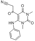 1,2,3,4-TETRAHYDRO-1,3-DIMETHYL-BETA,2,4-TRIOXO-6-(PHENYLAMINO)-5-PYRIMIDINEPROPANENITRILE CAS#: 132373-29-6