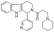 1,2,3,4-Tetrahydro-2-(1-oxo-3-(1-piperidinyl)propyl)-1-(3-pyridinyl)-9 H-pyrido(3,4-b)indole CAS#: 119464-27-6