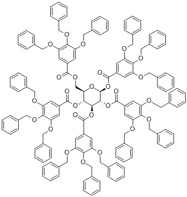 1,2,3,4,6-Penta-O-(3,4,5-tri-O-benzylgalloyl)-b-D-glucopyranose CAS#: 122625-60-9