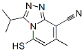 1,2,4-Triazolo[4,3-a]pyridine-8-carbonitrile,  5-mercapto-7-methyl-3-(1-methylethyl)- CAS#: 168260-77-3