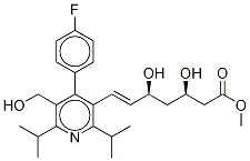 Methyl rel-(E)-7-[2,6-Diisopropyl-4-(4-fluorophenyl)-5-hydroxymethylpyridinyl]-3,5-dihydroxy-6-heptenoate CAS#: 124863-87-2