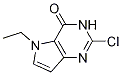 2-chloro-5-ethyl-3H-pyrrolo[3,2-d]pyrimidin-4(5H)-one CAS#: 129872-85-1