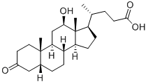 12beta-Hydroxy-3-oxo-5beta-cholanoic acid CAS#: 136892-43-8
