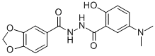 1,3-BENZODIOXOLE-5-CARBOXYLIC ACID, 2-[5-(DIMETHYLAMINO)-2-HYDROXYBENZOYL]HYDRAZIDE CAS#: 131308-84-4