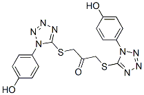 1,3-Bis[[1-(4-hydroxyphenyl)-1H-tetrazol-5-yl]thio]-2-propanone CAS#: 115786-83-9