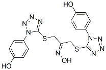 1,3-Bis[[1-(4-hydroxyphenyl)-1H-tetrazol-5-yl]thio]-2-propanone oxime CAS#: 115786-71-5