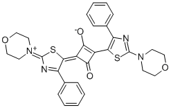 1,3-Bis(2-morpholino-4-phenyl-1,3-thiazol-5-yl)-2-oxo-cyclobutenylium-4-olate CAS#: 164534-27-4