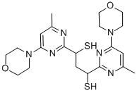 1,3-Bis(4-morpholinyl-6-methylpyrimidin-2-yl)-1,3-propanedithiol CAS#: 123427-18-9