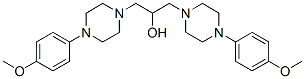 1,3-Bis[4-(p-methoxyphenyl)-1-piperazinyl]-2-propanol CAS#: 34244-69-4