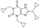 1,3-Bis(cyclopropylmethyl)-8-(dicyclopropylmethyl)xanthine CAS#: 152534-50-4