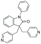 1,3-DIHYDRO-1-PHENYL-3,3-BIS(4-PYRIDINYLMETHYL)-2H-INDOL-2-ONE CAS#: 140364-74-5