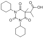 1,3-Dicyclohexyl-alpha,5-dimethyl-2,4,6-trioxohexahydro-5-pyrimidineac etic acid CAS#: 129750-90-9