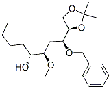 1,3-Dioxolane-4-butanol, .alpha.-butyl-.beta.-methoxy-2,2-dimethyl-.delta.-(phenylmethoxy)-, 4R-4R*(.alpha.R*,.beta.R*,.delta.S*)- CAS#: 136759-80-3