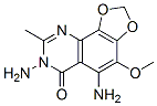 1,3-Dioxolo[4,5-h]quinazolin-6(7H)-one,  5,7-diamino-4-methoxy-8-methyl- CAS#: 117877-17-5