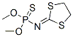 1,3-Dithiolan-2-ylideneamidothiophosphoric acid O,O-dimethyl ester CAS#: 3572-55-2