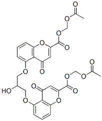 1,3-bis((2'-(((acetoxymethyl)oxy)carbonyl)chromon-5'-yl)oxy)-2-hydroxypropane CAS#: 131619-07-3