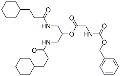 1,3-bis(3-cyclohexylpropanoylamino)propan-2-yl 2-phenylmethoxycarbonyl aminoacetate CAS#: 138405-01-3