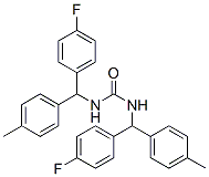 1,3-bis[(4-fluorophenyl)-(4-methylphenyl)methyl]urea CAS#: 160807-91-0