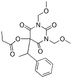 [1,3-bis(methoxymethyl)-2,4,6-trioxo-5-(1-phenylethyl)-1,3-diazinan-5- yl] propanoate CAS#: 37431-41-7