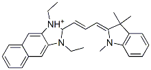 1,3-diethyl-2-(3-(1,3-dihydro-1,3,3-trimethyl-2H-indol-2-ylidene)-1-propenyl)-1H-naphth(2,3-d)imidazolium CAS#: 139167-47-8