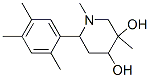 1,3-dimethyl-6-(2,4,5-trimethylphenyl)piperidine-3,4-diol CAS#: 128887-76-3