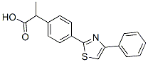 α-Methyl-4-(4-phenyl-2-thiazolyl)benzeneacetic acid CAS#: 132483-29-5